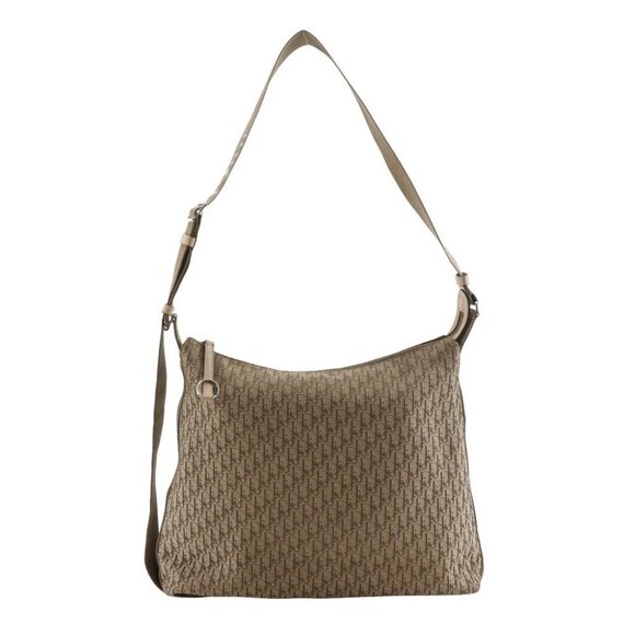 Dior Trotter Shoulder Bag 07RU 0064 beige canvas unisex - Picture 1 of 14